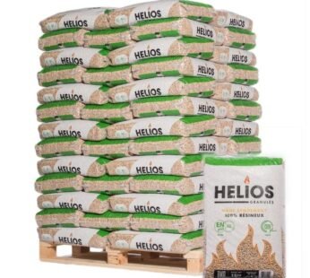 Helios Holzpellets – 65 × 15 kg Palette – 100 % Nadelholz, ENplus A1 & DINplus