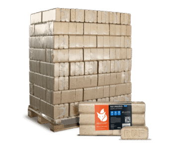 Heizfuxx RUF Original Blue Holzbriketts Nadelholz 10kg x 96 Gebinde 960kg Palette