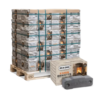 Braunkohlebriketts 90 x 10 kg – REKORD