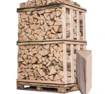Palette Kaminholz 2 m³ – Mischung Hartholz (Esche, Buche, Hainbuche, Eiche) – 3 Ster – 30 cm
