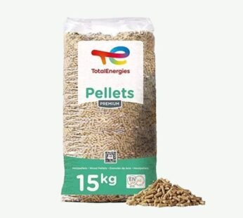 TotalEnergies Holzpellets – 15 kg Sack – 100 % Nadelholz, ENplus A1
