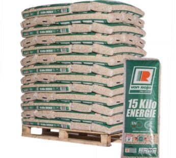 Van Roje Holzpellets – 65 × 15 kg Palette (975 kg) – 100 % Nadelholz, ENplus A1 & DINplus & PEFC